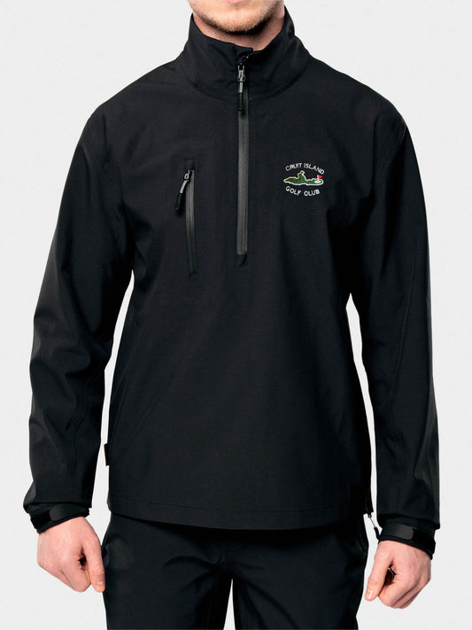 Cruit Island Quarter Zip Waterproof Jacket Black
