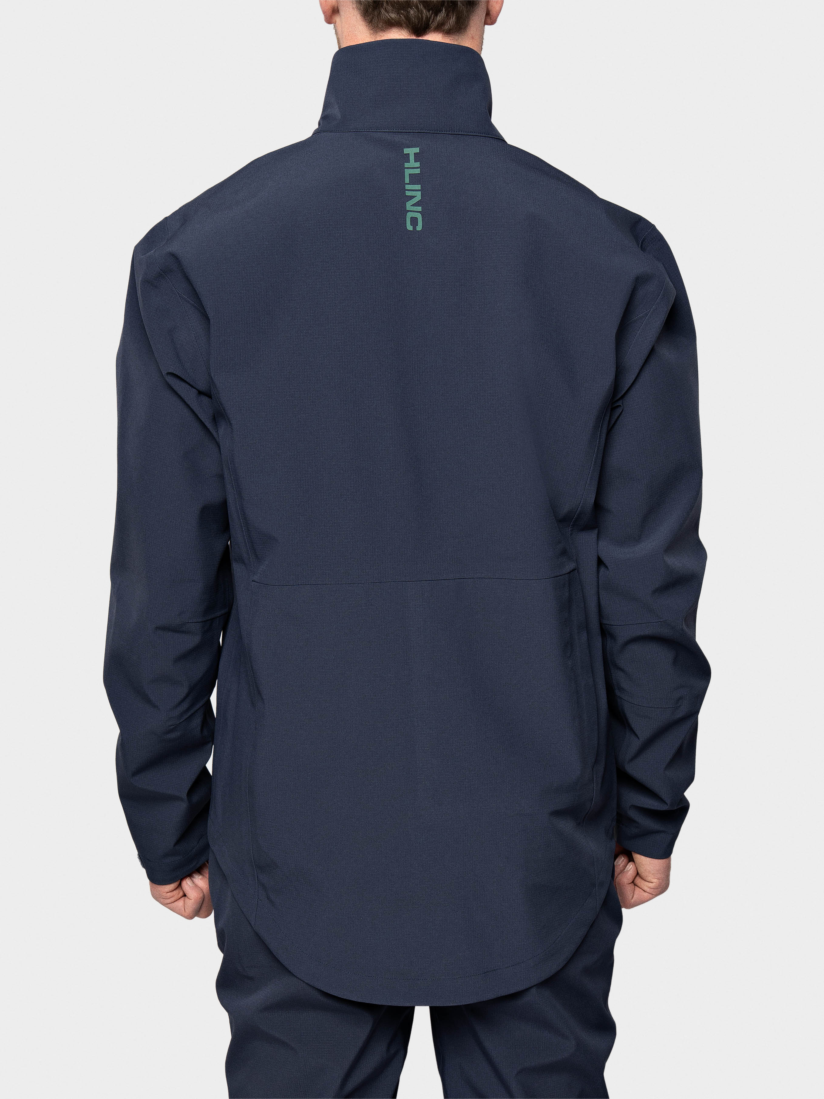 2026 Full Zip Waterproof Links Golf Jacket Navy Blue – HLINC Golf