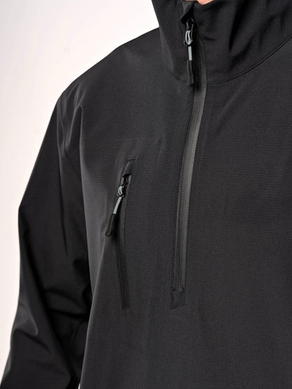 2026 Quarter Zip Waterproof Links Golf Jacket Black