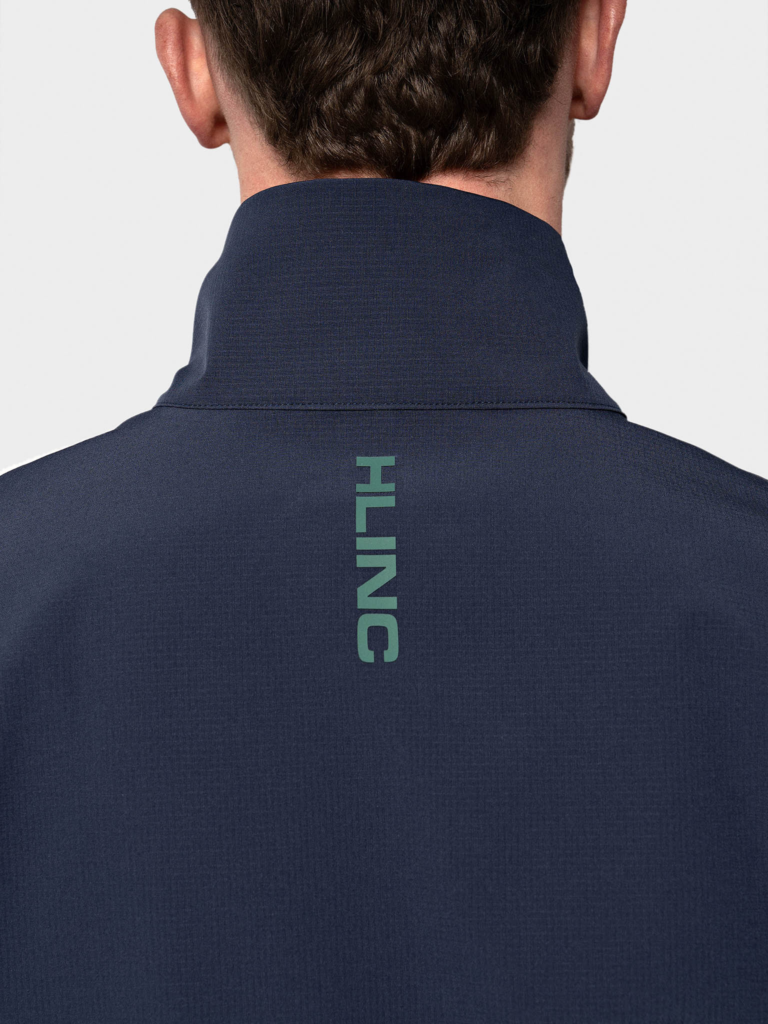 2026 Full Zip Waterproof Links Golf Jacket Navy Blue – HLINC Golf