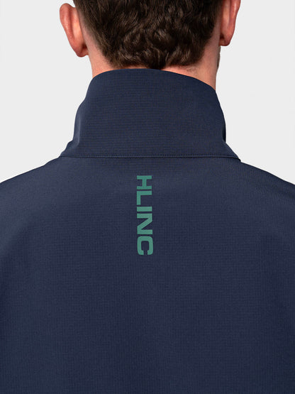 2026 Full Zip Waterproof Links Golf Jacket Navy Blue