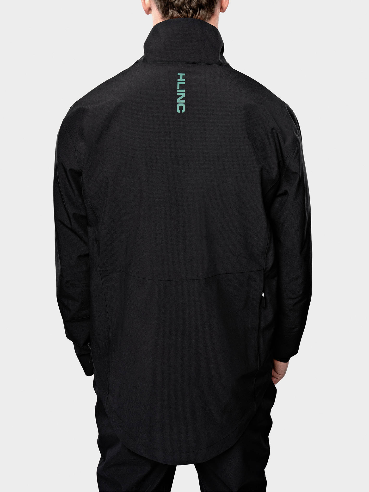 2026 Full Zip Waterproof Links Golf Jacket Black – HLINC Golf